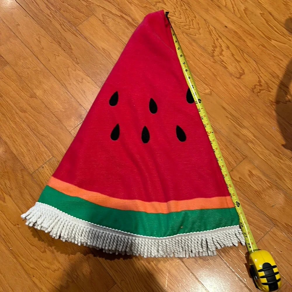 Maurices Watermelon Beach Beach Towel Terry Round Cricle Fringes new